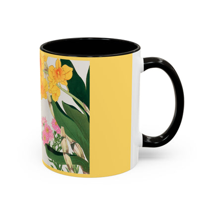Golden Bow Orchid by Tanigami Kônan Colorful Mugs (11oz, 15oz)