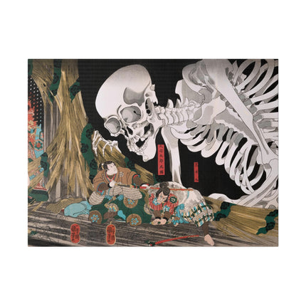 Mitsukuni Defying the Skeleton Spectre by Utagawa Kuniyoshi Matte Canvas, Stretched, 0.75"