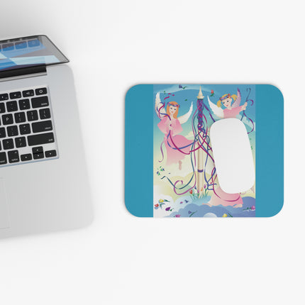Angelic Revelry Mouse Pad, Rectangle