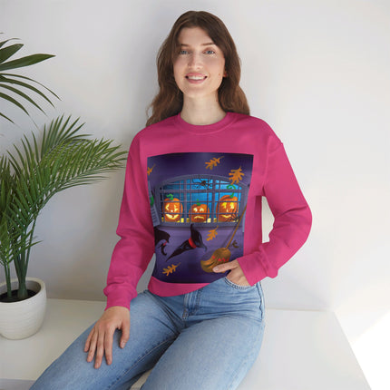 Whimsical Halloween Mischief Unisex Heavy Blend™ Crewneck Sweatshirt