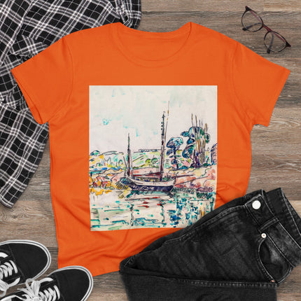 Concarneau by Paul Signac Women's Midweight Cotton Tee