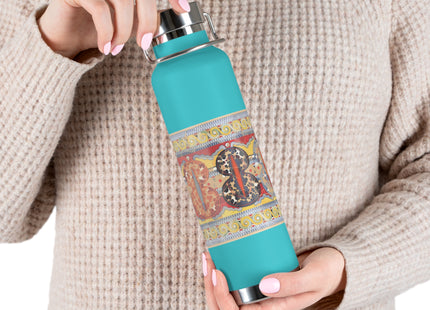 Reproduction of the Shield Frieze by Emile Gilliéron Copper Vacuum Insulated Bottle, 22oz