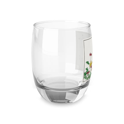 Butterflies and flower illustration by Morimoto Toko Whiskey Glass