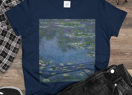 Water Lilies by Claude Monet Women's Midweight Cotton Tee