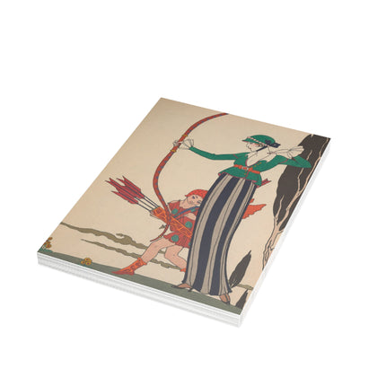 L'Arc Rouge by George Barbier Postcard Bundles (envelopes included)