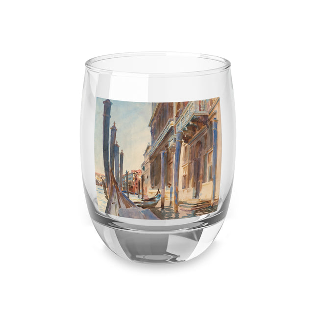 Gondola Moorings on the Grand Canal by John Singer Sargent Whiskey Glass