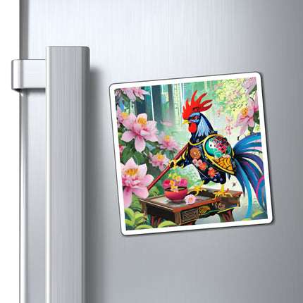 Cyberpunk Rooster Magnet (3 Sizes)