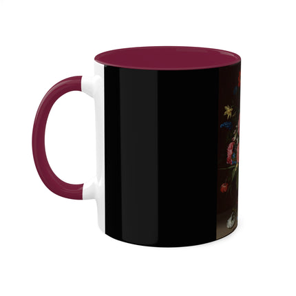 A Bouquet of Flowers by Clara Peeters Colorful Mugs, 11oz