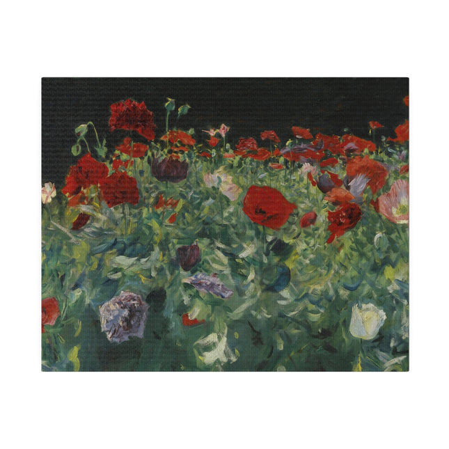 Poppies (A Study of Poppies for Carnation, Lily, Lily, Rose) by John Singer Sargent Matte Canvas, Stretched, 0.75"