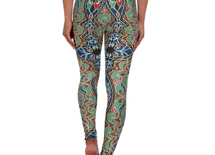 Arabian Ornament by Elizabeth A. Nedwill High Waisted Yoga Leggings (AOP)