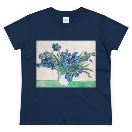 Irises by Van Gogh Women's Midweight Cotton Tee