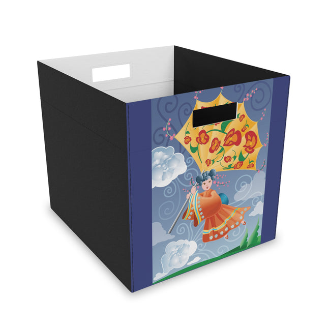 Flight of Blossoms Felt Storage Box