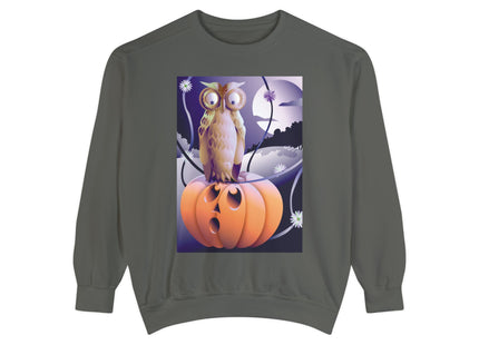 The Startled Pumpkin Unisex Garment-Dyed Sweatshirt