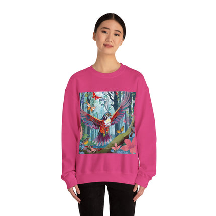Colorful Raptor Unisex Heavy Blend™ Crewneck Sweatshirt