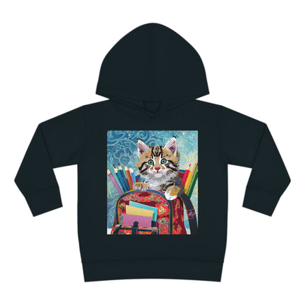 Whiskered Wanderings Toddler Pullover Fleece Hoodie