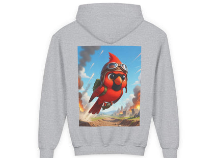 Cardinal Dive Bomber Youth Heavy Blend Hooded Sweatshirt