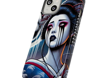 Geisha’s Black Ink Tears Phone Cases