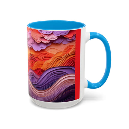 Dramatic Sunset Sky Colorful Mugs (11oz, 15oz)