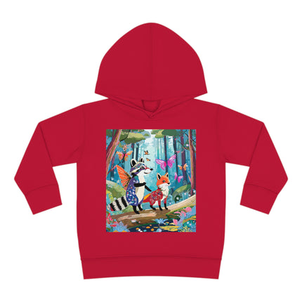 Whimsical Woodland Toddler Pullover Fleece Hoodie