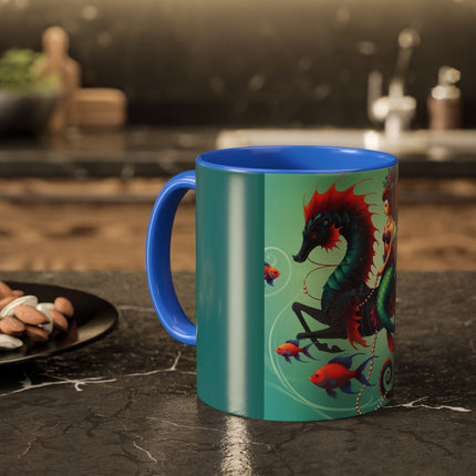 Mermaid & Sea Dragon Mug – Ocean Guardian & Mythic Beauty