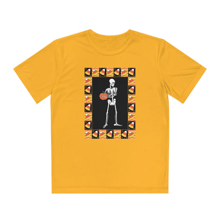 Candy Corn Skeleton Youth Competitor Tee