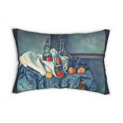 The Peppermint Bottle by Paul Cézanne Spun Polyester Lumbar Pillow