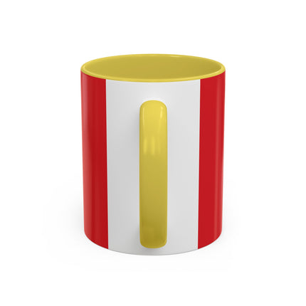 ❤️ The Lady Of The Crimson Scarf Colorful Mug – Art Deco Christmas Elegance