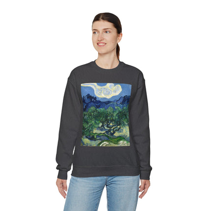 Olive Trees by Vincent Van Gogh Unisex Heavy Blend™ Crewneck Sweatshirt