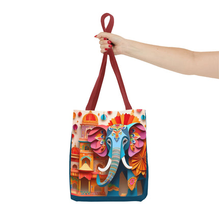 Elephant at an Autumn Festival Tote Bag (AOP)