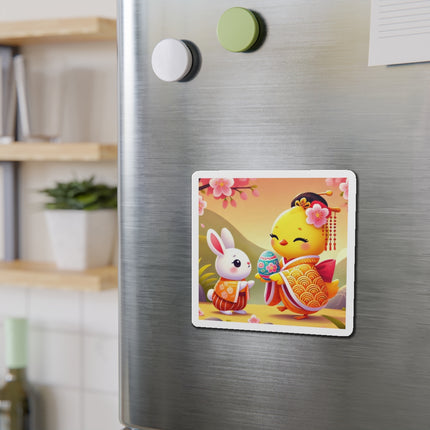 Whimsical Springtime Exchange Die-Cut Magnets (5 Sizes)