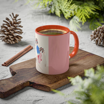 Illustrations of Japanese Toys Pl.001 by Kawasaki Kyosen Colorful Mugs, 11oz