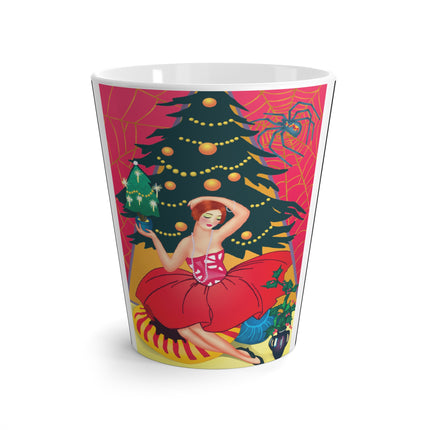 Art Deco Christmas Enchantment Latte Mug