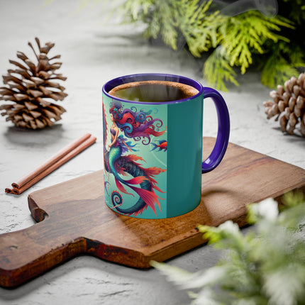 Mermaid & Sea Dragon Mug – Ocean Guardian & Mythic Beauty