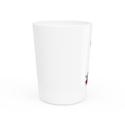 Blooming Splendor: A Floral Transformation Ceramic Shot Glass