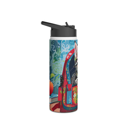 Whiskered Wanderings Stainless Steel Water Bottle