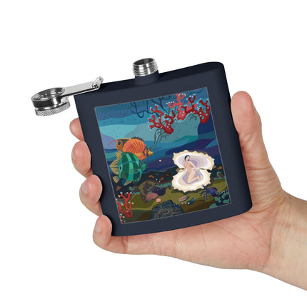 Ocean Pearl Siren Flask – Mystical Mermaid & Marine Enchantment