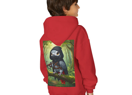 The African Grey Sentinel Youth Heavy Blend Hooded Sweatshirt