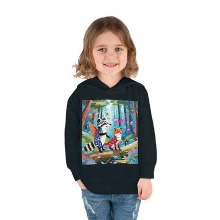 Whimsical Woodland Toddler Pullover Fleece Hoodie