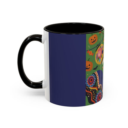 🏮🎃 The Lady Of Halloween Lanterns Colorful Mug – Colorful Art Deco Halloween Charm