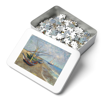 Fishing Boats on the Beach at Saintes-Maries by Vincent Van Gogh Puzzle (110, 252, 500-Piece)