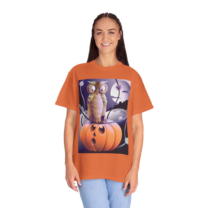 The Startled Pumpkin Unisex Garment-Dyed T-shirt