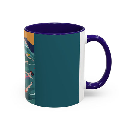 Summer Splash Colorful Mugs – Retro Beach Joy & Carefree Summer Vibes