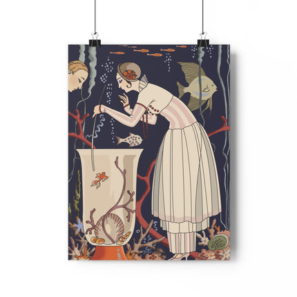 L'Etourdissant Petit Poisson (The Dazzling Little Fish) by George Barbier Giclée Art Print