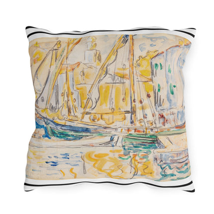Saint-Tropez by Paul Signac Outdoor Pillows