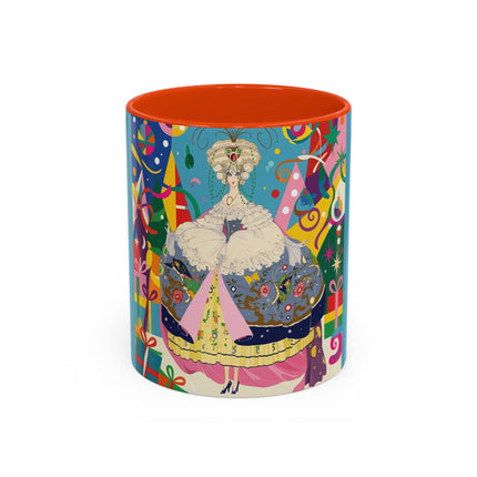 🎀✨ The Christmas Court Of Joy Colorful Mug – Art Deco Holiday Fantasy