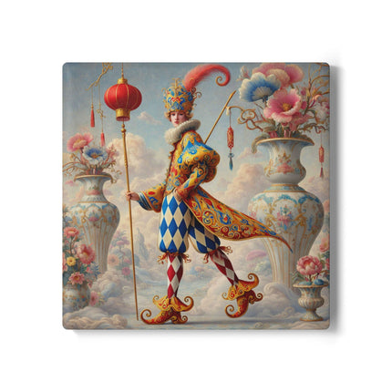 The Ornamental Jester Ceramic Coaster