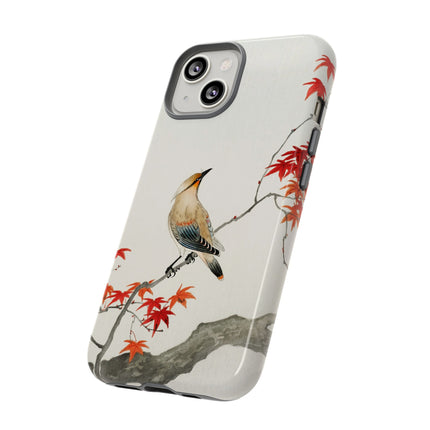 Japanese Bird on Maple by Ohara Koson Phone Cases