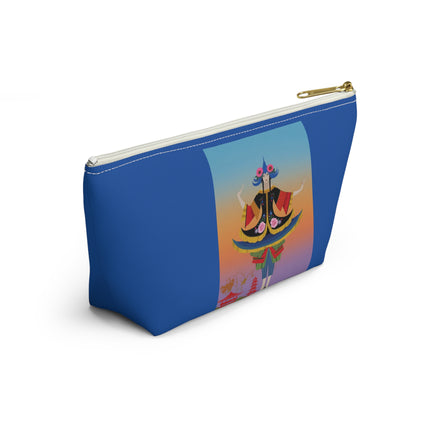 Kabuki Dancer at Twilight Cosmetic Bag – Elegant Performance & Vibrant Fantasy