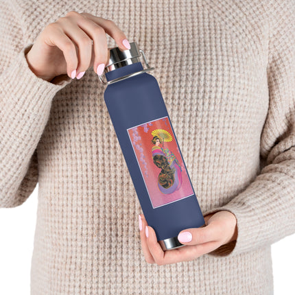 Enchanting Geisha Copper Vacuum Insulated Bottle, 22oz