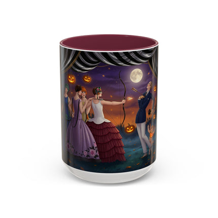 🏹🎃 Cupid's Arrow At Pumpkin Moon Manor Colorful Mug – Romantic Halloween Charm